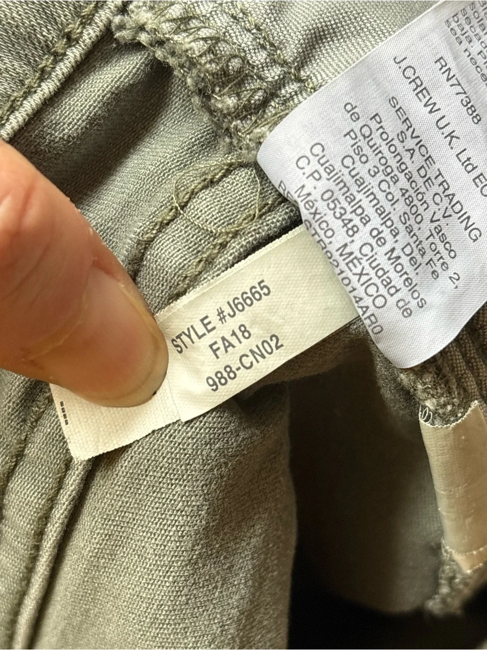Madewell 9” High Rise Skinny Green Sz 27P
